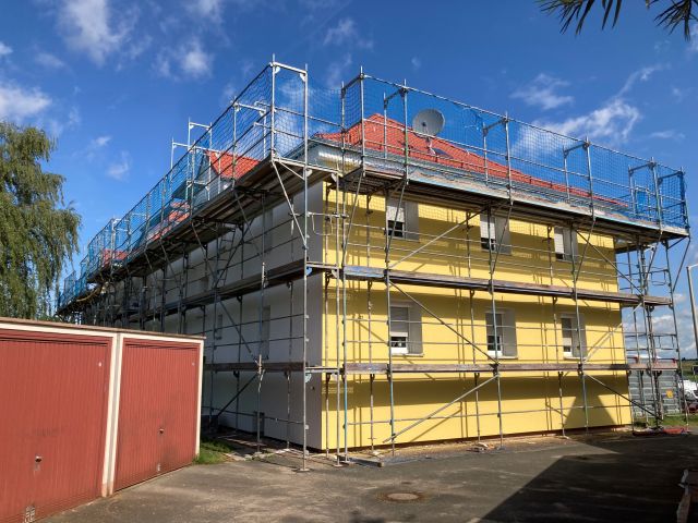 Bilder Baufortschritt August 2023 - Johann-Sperl-Str. Fassade